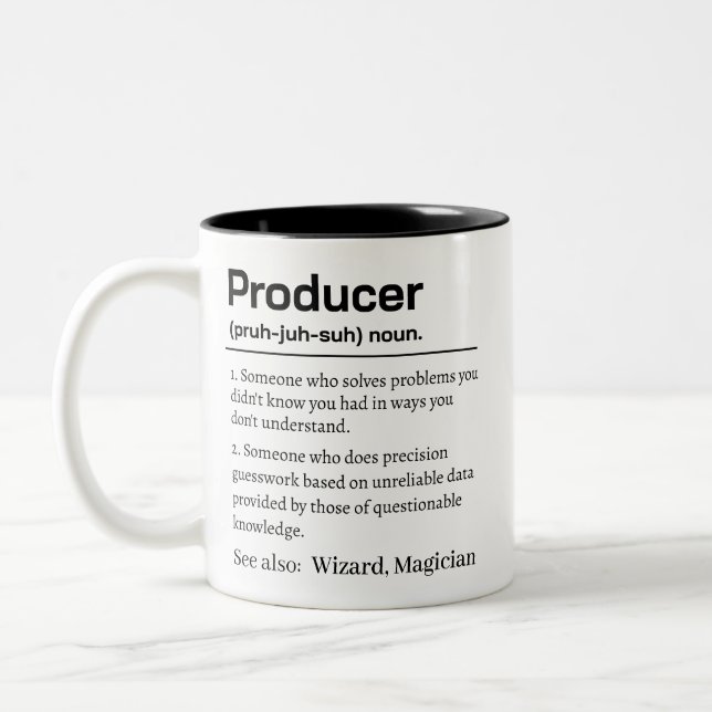 Rolig producentdefinition Två-Tonad mugg (Vänster)