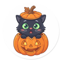 Rolig professionell godisinspektör Halloween-katt