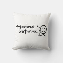 Rolig Professionell Övertänkare Kastkudde