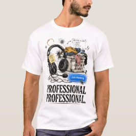 Rolig professionell WFH-möte Grafik-T-shirt T Shirt