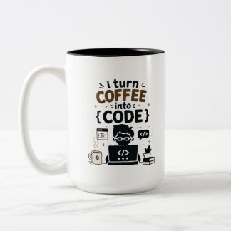 Rolig programmerar design Två-Tonad mugg