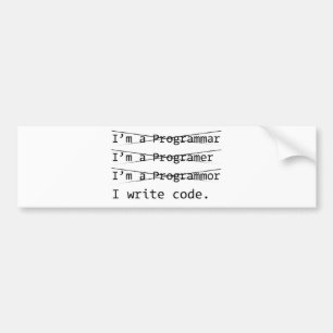 Rolig programmerare bildekal