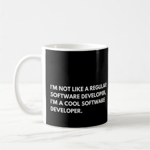 Rolig programmerare för mjukvaruutvecklare kaffemugg