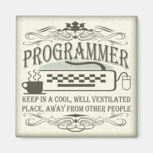 Rolig programmerare magnet