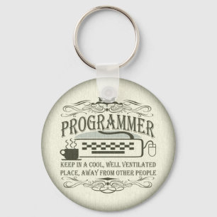 Rolig programmerare nyckelring