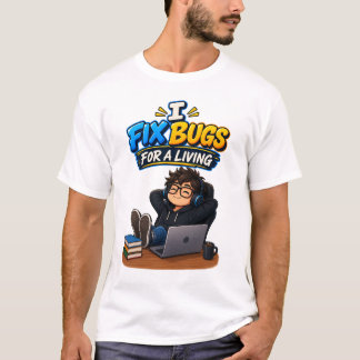 Rolig programmerarhumor – jag fixar buggar för att t shirt