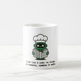 Rolig programmerarmugg — Jag lagar mat som jag kod Kaffemugg
