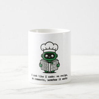 Rolig programmerarmugg — Jag lagar mat som jag kod Kaffemugg