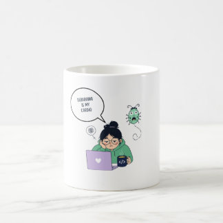 Rolig programmeringsfelsökning Humor Kaffemugg