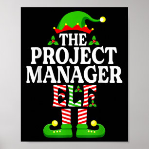 Rolig projektledare Elf jul familjemat Poster