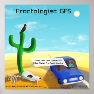 Rolig Proktologi GPS Affisch
