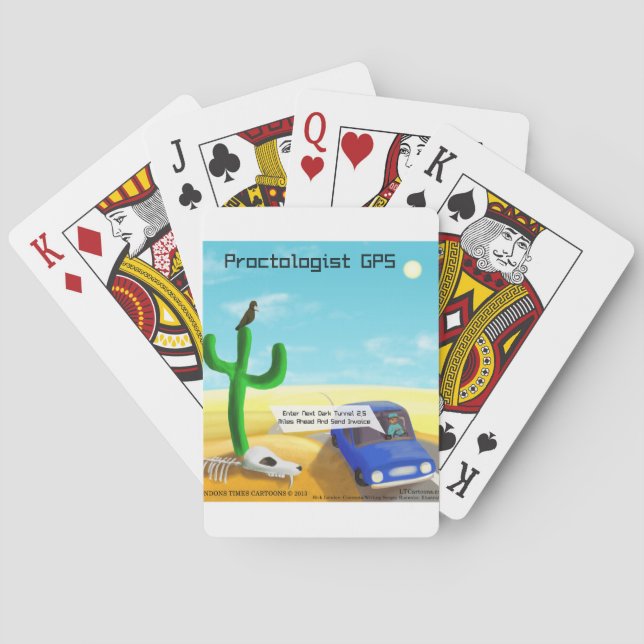 Rolig Proktologi Spel Kort (Baksidan)