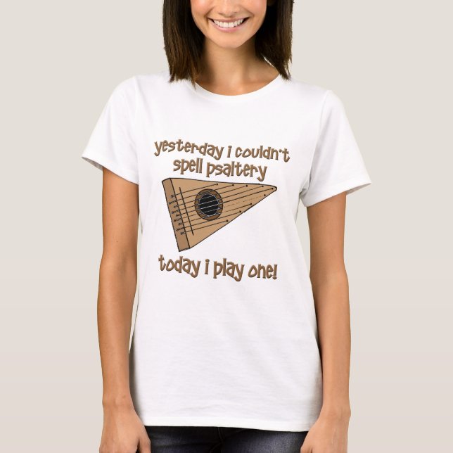 rolig psaltery tee shirt (Framsida)