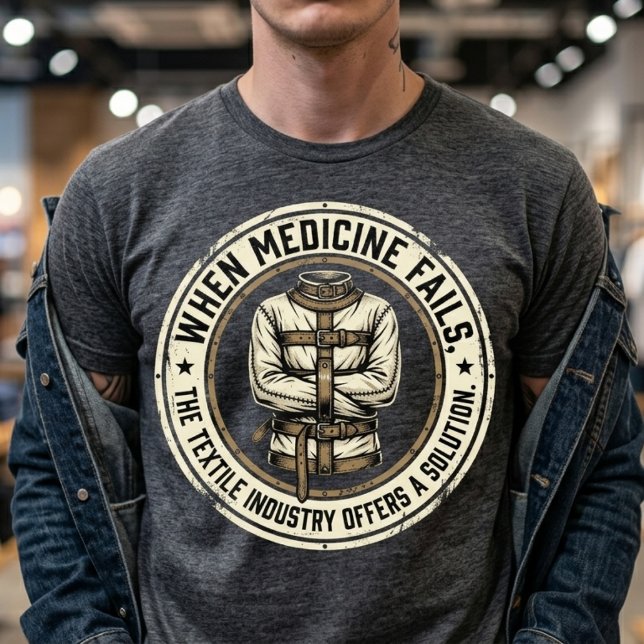 Rolig Psykisk Hälsa Humor Tvangströja T Shirt (Skapare uppladdad)