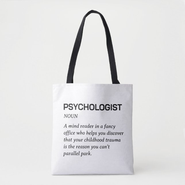 Rolig psykolog definition tygkasse (Framsida)