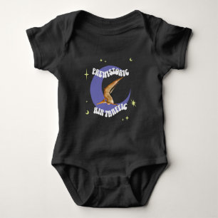Rolig Pterodactylus Månflygning Humor T Shirt