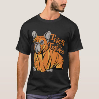 Rolig Pug Halloween Kostym Bus eller Bet Cute D T Shirt