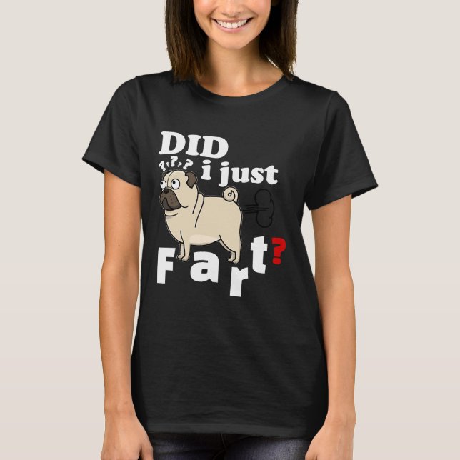 Rolig Pug Har Jag Juste Släppt En Fart -  Tröja Ho (Framsida)