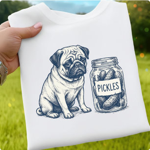 Rolig Pug-inlagd-sylt, Söt Hund-gåva, Inlagd-sylt T Shirt