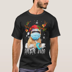 Rolig Pug Jul Ren Ansiktsmask Farväl 202 T Shirt
