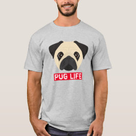 Rolig Pug Liv T Shirt