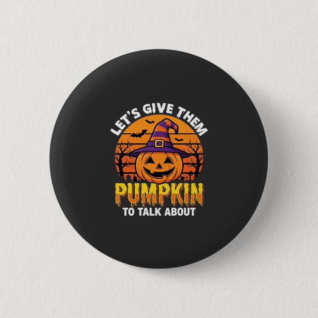 Rolig Pumpa Halloween Puns Design2 (1)_1 Knapp (Framsida)