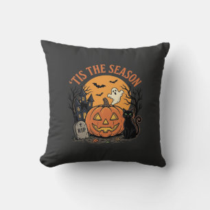 Rolig Pumpa Halloween Puns Design2 (2)_1 Kudde