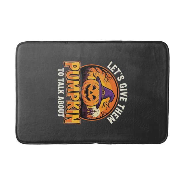 Rolig Pumpa Halloween Puns Design_1 Badrumsmatta (Framsidan)
