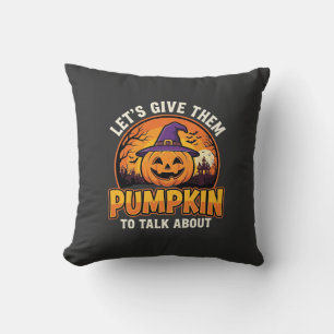Rolig Pumpa Halloween Puns Design_1 Kudde