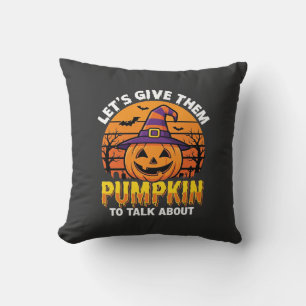 Rolig Pumpa Halloween Skämt Design2 (1)_1 Kudde
