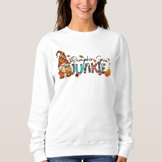 Rolig pumpa kryddberoende word konst  t shirt (Framsida)