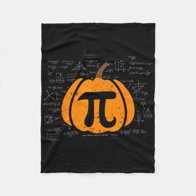 Rolig Pumpa Paj Math Lärare Halloween Thanksgiving Fleecefilt (Framsidan)