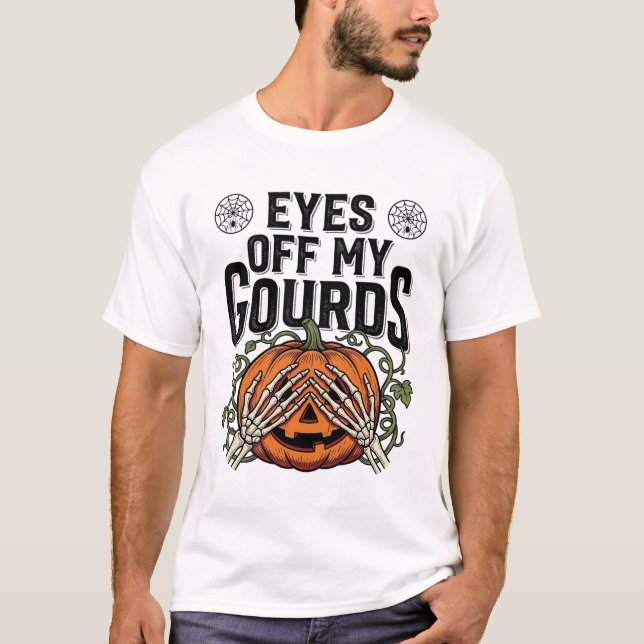 Rolig Pumpa Tröja Ögon Bort Från Mina Gourd Hallow (Framsida)