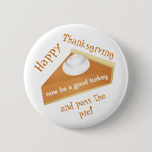 Rolig pumpapaj för thanksgiving knapp