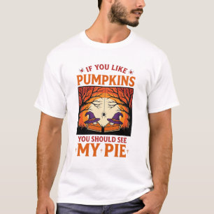 Rolig pumpapaj Halloween-häxa hatt Vintage_1 T Shirt