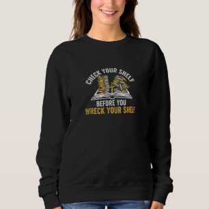 Rolig Pun T-Shirt För Bokälskare - Kolla Din Hylla
