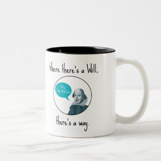 Rolig Punny Motivational William Shakespeare mugg