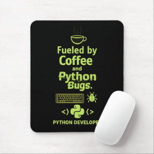 Rolig Python-utvecklare – Driven av kaffebuggar Musmatta
