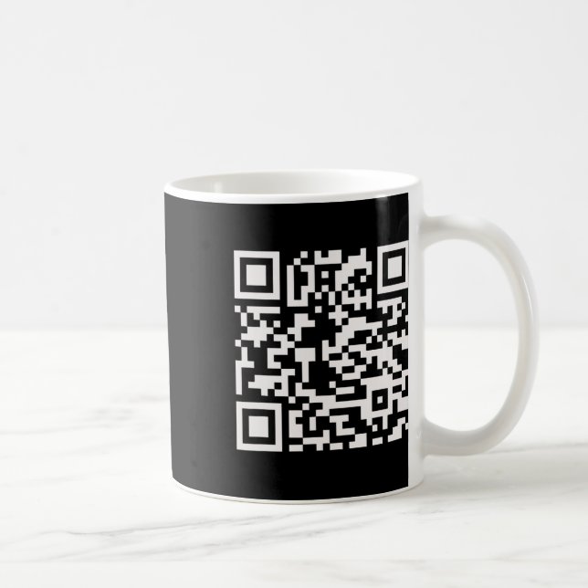 Rolig Qr President Trump 4547 Dansar Dansrörelser  Kaffemugg (Höger)
