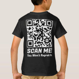 Rolig QR Skanna mig! Roligt Sorgsen Skämt  T Shirt