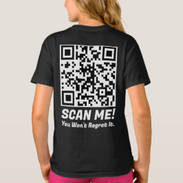 Rolig QR Skanna mig! Roligt Sorgsen Skämt  T Shirt