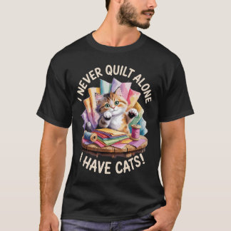 Rolig Quiltkonst för Män Kvinnor Quiltälskare Sy T Shirt