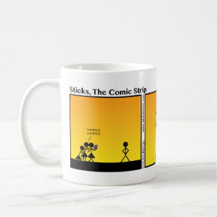 Rolig RaccoonögaStickman mugg - 126