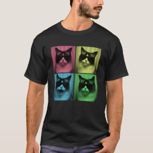 Rolig Ragdoll Katt Älskare Söt Pop Art Fotobås T Shirt