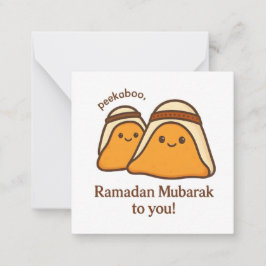 Rolig Ramadan Mubarak till dig Anteckningskort