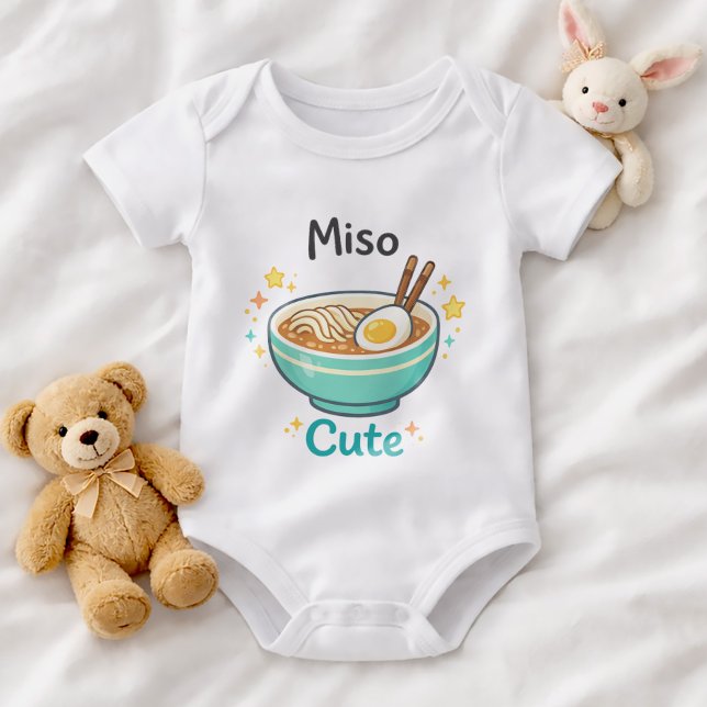 Rolig Ramen Baby Onesie Miso Söt T Shirt (Skapare uppladdad)