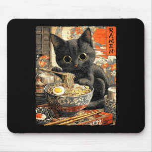 Rolig Ramen Katt Nudel Älskare Anime Otaku  Musmatta