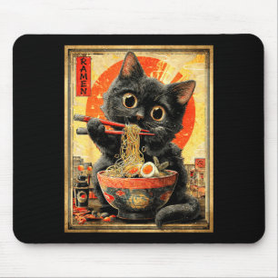 Rolig Ramen Katt Nudelfanatiker Anime Otaku Musmatta