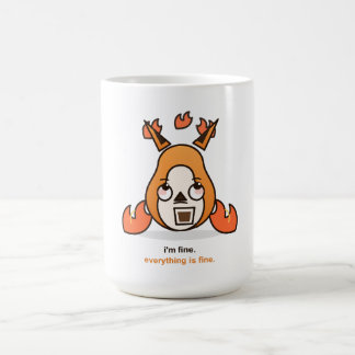 Rolig Räv Jag Mår Bra Allting Är Bra Kaffe Kaos Kaffemugg