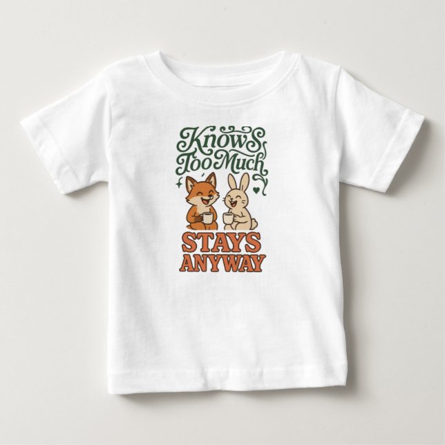 Rolig Rävhare Bästa Vänner T Shirt (Framsida)
